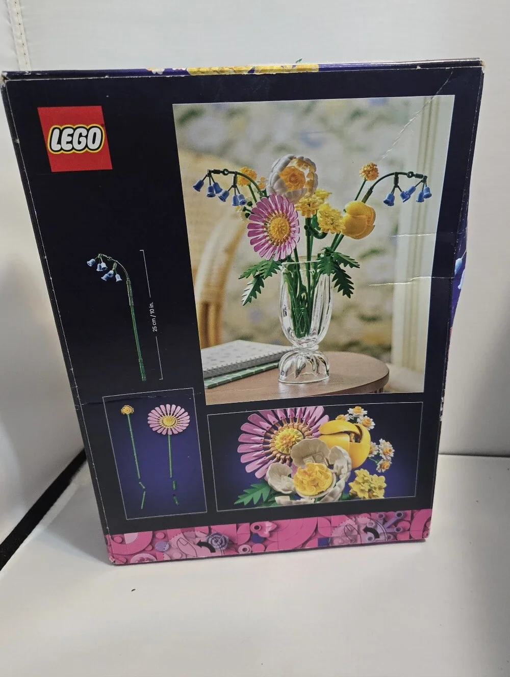 LEGO Petite Sunny Bouquet Botanical Flower Set in Yellow, Pink, Blue